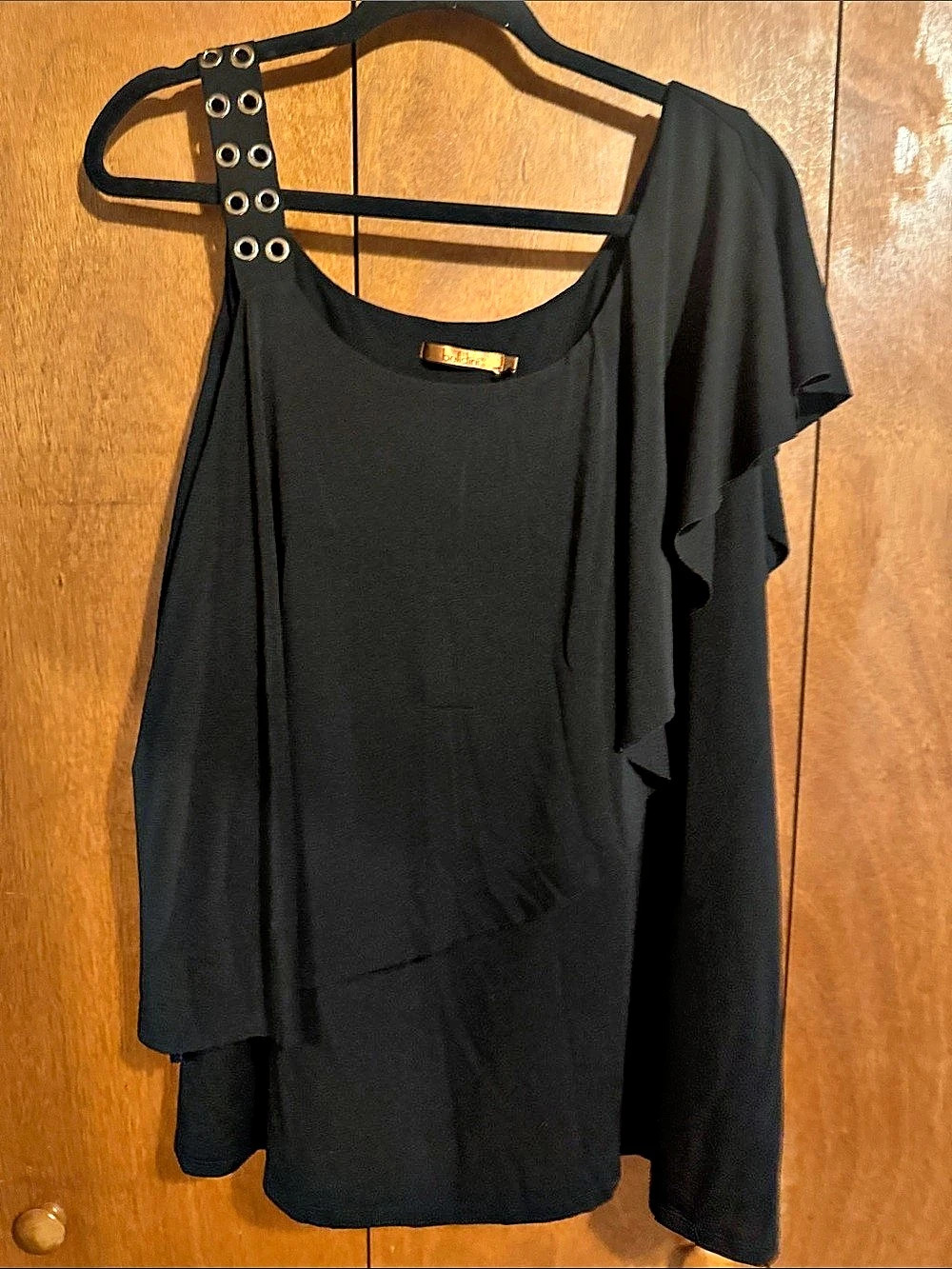 belldini Black Layered Sleeve Tunic Like New